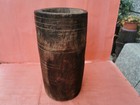 Antique Primitive Old One Piece Wood Very Big Massive Wooden Mortar For Spices