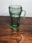 Coca Cola Glass With Handle Thick Glass Green