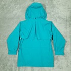 Vintage Cabelas Jacket Womens Large Teal Pink Blue Gore Tex Hooded Rain Coat 90s
