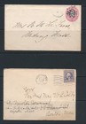 Us Early Covers  7  W stamps From 1850 s To 1920 s  Incl  2  Registered Asfb