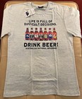 Australia Drink Beer T-shirt New Size L Australias National Beverage Bottles