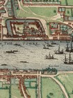 London 1560 s Historic Vintage City Map - 24x36
