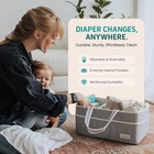 Diaper Caddy Organizer Portable Nursery Tote With Removable Divider Storage