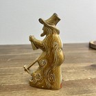 Shafer   Vater Gold-water Old Man Miner Whiskey Flask Bottle Germany Vintage Old