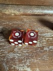The Castaways Las Vegas Casino Dice Set Of 2 Pair Red With White Pips Vintage