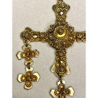 Midcentury Aartenca Taxco Mexico Silver Vermeil Yalalag Cross   Eagle 213