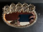 Vintage Gold Tone Floral Mirror Lipstick Holder 6  Long