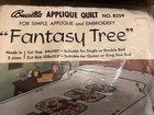 Bucilla Applique   Embroidery Quilt  fantasy Tree  No  8259 Made In 2 Sizes New