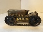 Vintage Wind Up Tractor  Tin Litho  mm 
