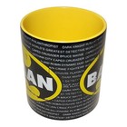 Dc Comics Batman Distressed Logo Jumbo Ceramic Coffee Mug 20 Oz Silver Buffalo
