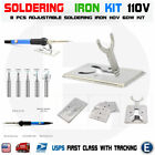 Soldering Iron Electric Gun Adjustable Temperature 60w Welding Set Tool Kit 110v
