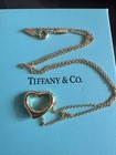 Tliffany co open heart Necklace 18k Yellow Gold 750