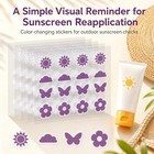 Sunscreen Reapply Reminder Stickers  80 Count 1  pack Of 80   Purple