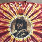 Vintage Bob Marley Shirt Mens Xl Red 90s Tie Dye Know Where Were From Band Tee