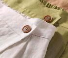 Women s Summer Linen Cotton Elastic Back Buttoned Swing Midi A Line Skirt S l