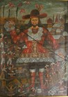 Antique Oil Painting Canvas Colonial Cusco School 18th 19th C San Isidoro Isidro