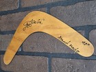 Vintage Hand Made And Painted Wooden Boomerang From Australia