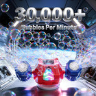 Bubble Machine  30000  Bubbles min Rechargeable Kids Bubble Machine With Remote 
