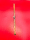Vintage Antique Boxwood And Brass 1ft No 69 Four Fold Folding Ruler