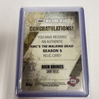 2016 Topps The Walking Dead Season 5 Rick Grimes  andrew Lincoln  Relic Card  99