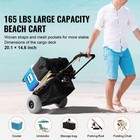 Beach-cart Beach Wagon Dolly With 9 In Balloon Wheels For Sand Gardening