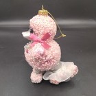 Katerine s Collection Glittery Beaded Glass Pink Poodle Dog Christmas Ornament