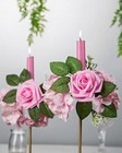  25pcs Artificial Roses Flowers Fake Roses With Stems Real Touch Foam Pink