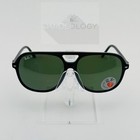 Ray-ban Sunglasses Bill Black Aviator Rb2198 901 58 60-14 145 3p Italy Polarized