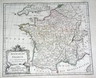 1778 Vaugondy Antique Map Of France   Royaume De France