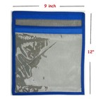 2 Pcs Fishing Lure Bag - Single Pocket Lure Bait Jig Trolling Bag Blue   Black