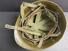 Vintage Vietnam Us Army Military M1 Fiberglass Helmet Liner Chin Strap