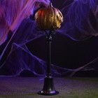 Flaming Jack-o-lantern Lamp Post Ships From Usa