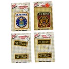 Vintage Iron-on Patch Us Military Air Force Army Veteran Patches Nos Lot 4 New
