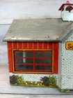 Vintage Marx Little Red Schoolhouse Playset 1956 Tin Toy Building   Belfry