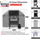 Ultimate Durable 55 Inch Grill Cover For Outdoor Grill heavy Duty Waterproof Rip