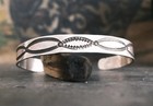 Navajo Native American Fred Harvey Era Arrow Cuff Bracelet Sterling Or Coin Rrl