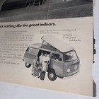 1972 Vw Volkswagen Campmobile Van Print Ad Vintage Man Cave Garage Decor 1970s