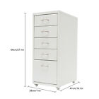 Metal Vertical File Cabinet 5 Drawers Storage Cabinet Filing Cabinet With Wheels