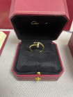 Sterling Silver Juste Ring  Yellow Gold Color Ring With Diamonds  Set With Box