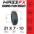 4 Yamaha Raptor 350 250 660 700 Massfx Front And Rear Tires 21x7-10 20x10-9