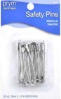 Large 20 Pc Safety Pins  Zinc Count
