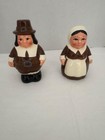 Publix    the Pilgrim Pair        Vintage Thanksgiving Ceramic Salt   Pepper Shakers