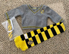 Harry Potter Hufflepuff Set Outfit Sweater Scarf Tie For American Girl 18 doll