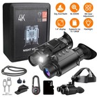 Z9158 4k 3d Infrared Night Vision Binoculars 64gb 8x Zoom Head Mounted Goggles