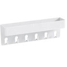 Wall Key Organizer Rack With Hooks Plastic Holder For Storage