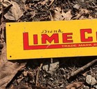 1930s Old Lime Cola   Montgomery Alabama Soda Pop Bottle Metal Sign