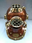 6  Brass Antique Style U s Navy Diving Divers Helmet Steel copper Halloween Gift