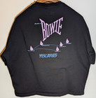 David Bowie Serious Moonlight Tour  83 Black Graphic T-shirt Size L