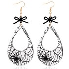 Halloween Costumes For Women  Gothic Spider Web Dangle Earrings  Fun Spooky