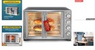 Elegant 47 5qt French Door Convection Oven With Rotisserie   18-slice Capacity